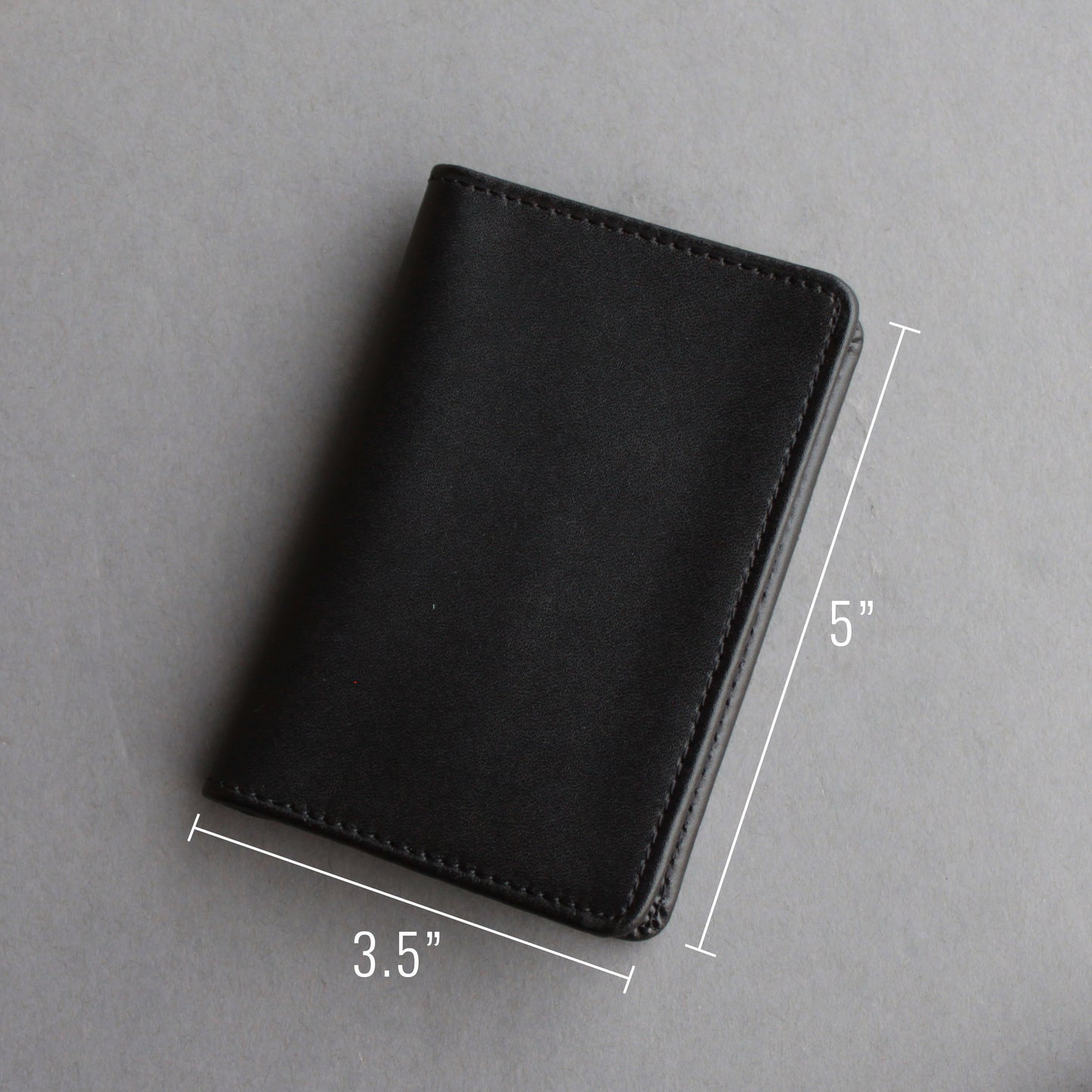 Black Leather Classic Bifold Badge Holder and ID Slot Police Gear (3 Styles)