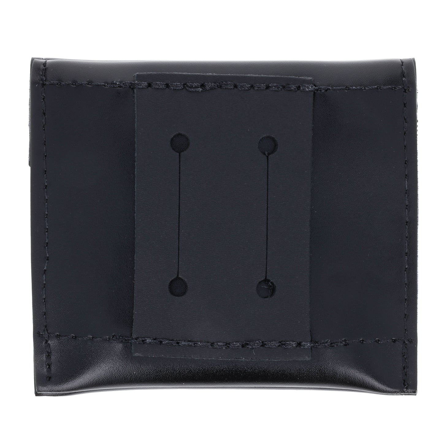 Back view of glove holder showing duty belt attachment loops.