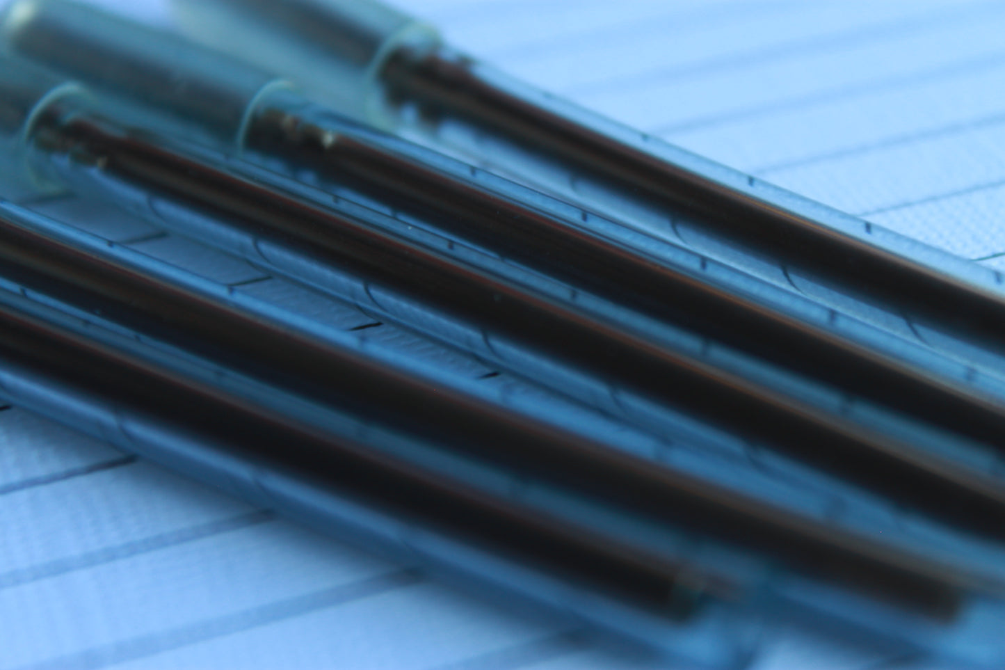 Non-Lethal Flexible Ball Point Pen Writing Tool Black and Blue Ink