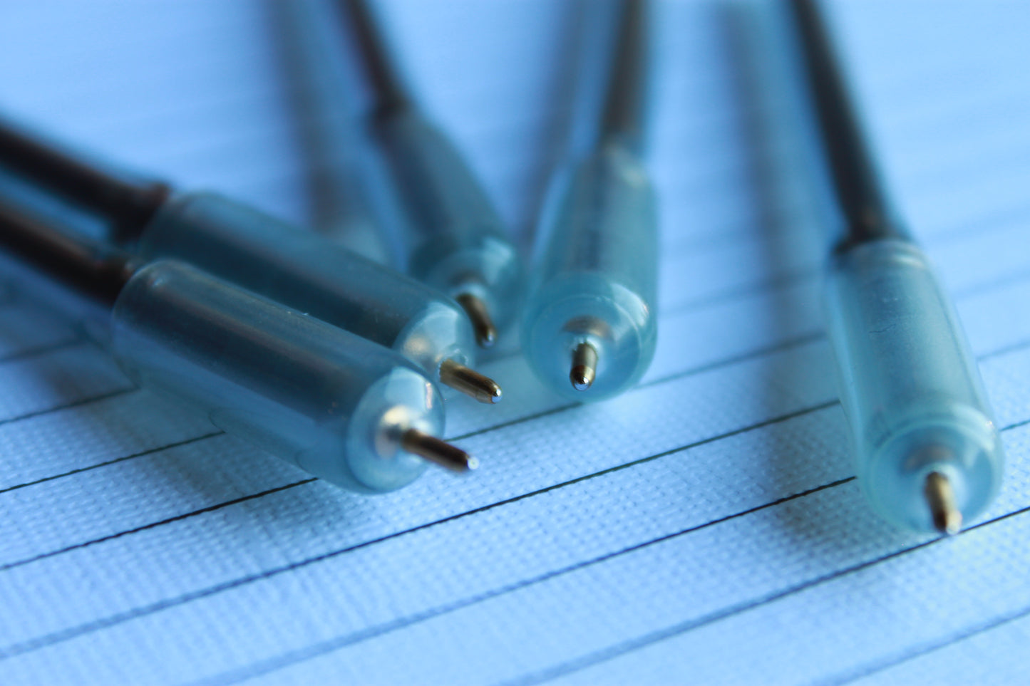 Non-Lethal Flexible Ball Point Pen Writing Tool Black and Blue Ink