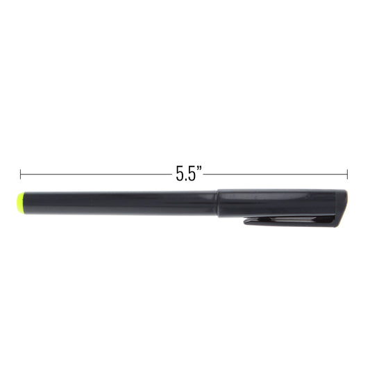 UV invisible ink pen with measurement showing 5.5-inch length.